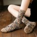 10 Pairs Women Autumn Thin Three  dimensional Jacquard Tube Socks Retro Mid  length Breathable Cotton Socks