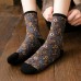 10 Pairs Women Autumn Thin Three  dimensional Jacquard Tube Socks Retro Mid  length Breathable Cotton Socks