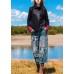 Simple Hole pant oversize denim blue Tutorials crop pants