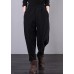 Beautiful black pant unique elastic waist drawstring Work casual pants