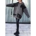 For Work gray chocolate patchwork knitted clothes plus size o neck Hole knitwear