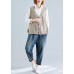 Fashion fall light khaki knit tops oversize sleeveless clothes For Women