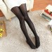 Women Nylon Lolita Lace Jacquard Hollow Breathable Thin Pantyhose Stockings