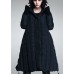 Elegant Mulberry Button drawstring Thick Winter Duck Down Coat